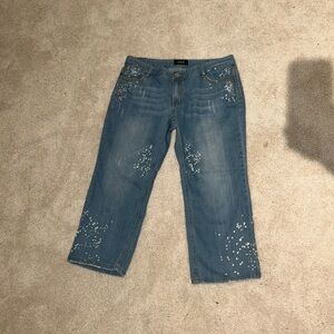 LVLX Women’s Bleach Spotted Jeans